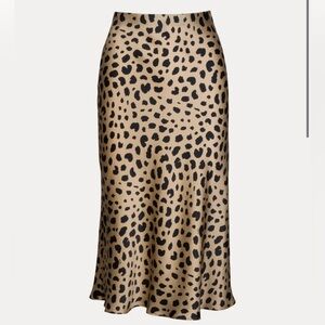 Realization Par - The Naomi Cheetah Print Slip Skirt
